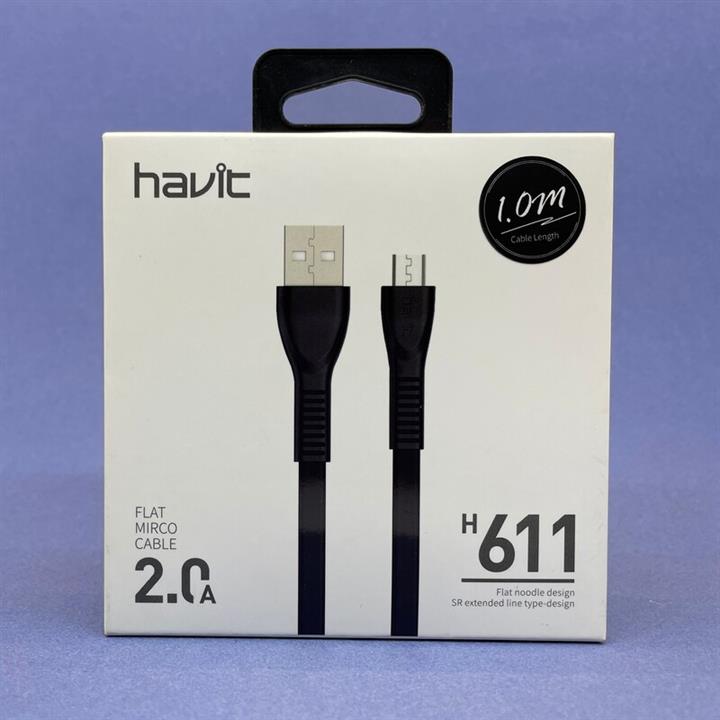 کابل شارژ اندرویدی ( میکرو USB ) برند هاویت مدل HAVIT H611 طول 1 متری